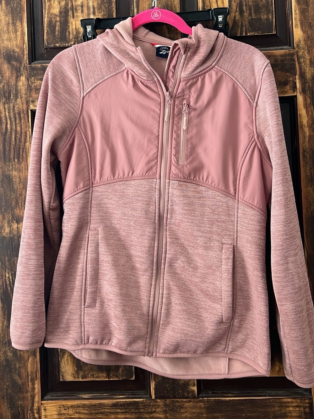 Reebok Women's Rose Pink Full-Zip Bomber Jacket